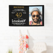 40e verjaardag foto sjabloon Legendary Spandoek (Insitu)