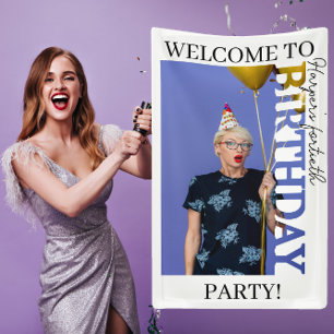 40e Verjaardag Foto studentenfeest Partij Spandoek