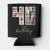 40e verjaardag fotocollage blikjeskoeler (Voorkant)