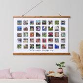 40e verjaardag Fotocollage Tapestry Print Hangend Wandkleed (Slaapkamer)