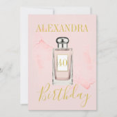 40e verjaardag Frans Grafisch persmonogram Kaart (Voorkant)