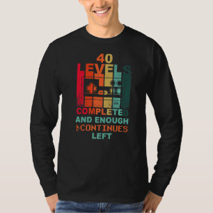 40e verjaardag Gamepad Retro Gamer T-shirt