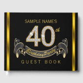 40e verjaardag gastenboek (Voorkant)