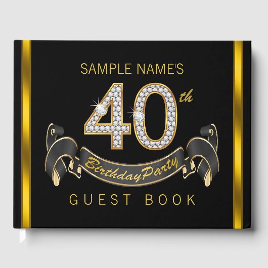 40e verjaardag gastenboek (Voorkant)