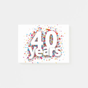 40e verjaardag Geboren in 1980 Limited Edition Cad Post-it® Notes