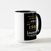 40e verjaardag Geboren in 1981 Legend Large Coffee Mok (Voorkant rechts)
