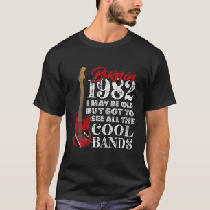 40e verjaardag - geboren in 1982 in elektrische gi t-shirt