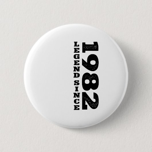 40e verjaardag geeft 40 jaar oude Retro Legend sin Ronde Button 5,7 Cm (Voorkant)