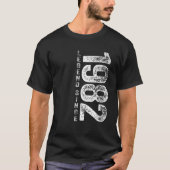 40e verjaardag geeft 40 jaar oude Retro Legend sin T-shirt (Voorkant)