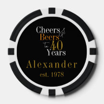 40e verjaardag Gepersonaliseerde Cheers Beers Zwar