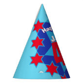 40e verjaardag gepersonaliseerde pet van de fotost feesthoedjes (Links)