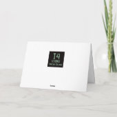 40e verjaardag gepersonaliseerde Retro Funny Carto Kaart (Achterkant)