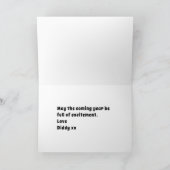 40e verjaardag gepersonaliseerde Retro Funny Carto Kaart (Binnen)