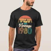 40e verjaardag - Geweldige 1980 klassieke Bday Gif T-shirt (Voorkant)