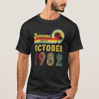 40e verjaardag Geweldige sinds oktober 1982 40 jaa T-shirt
