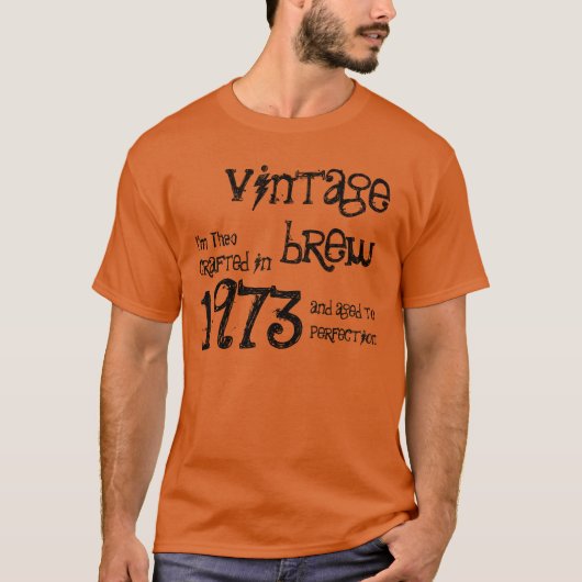 40e verjaardag Gift 1973 Brew T-shirt (Voorkant)
