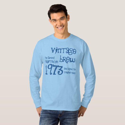 40e verjaardag Gift 1973  Brew T-shirt (Voorkant volledig)
