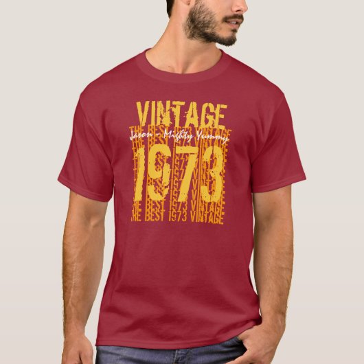 40e verjaardag Gift Best 1973  V500 T-shirt (Voorkant)