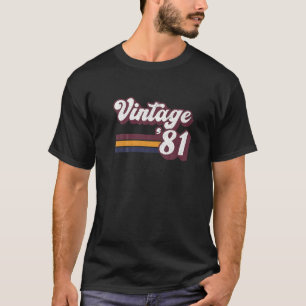 40e verjaardag gift retro 1981 40 jaar oude Mannen T-shirt