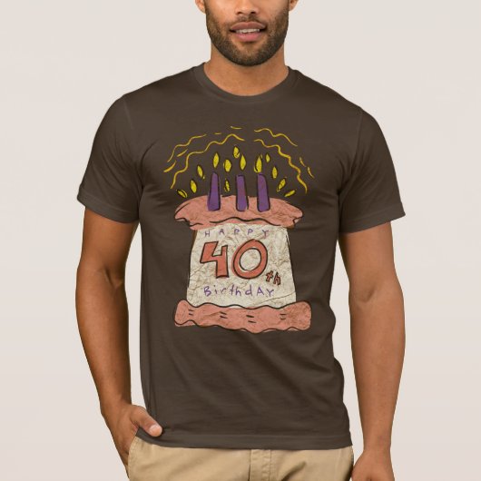40e verjaardag Gifts T Shirt (Voorkant)