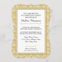 40e verjaardag Glam Great Gatsby Style Kaart