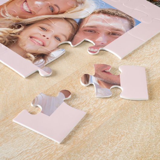 40e verjaardag glitter druppelt foto roos gouden r legpuzzel (Zijkant)