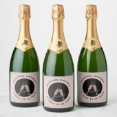 40e verjaardag Glitter Mousserende Wijn Toast Pers Sparkling Wijnetiket (Flessen)