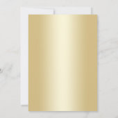 40e verjaardag - Gold Black Kaart (Achterkant)