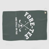 40e verjaardag golf 40e verjaardag cadeau golfen golfhanddoek (Horizontaal)