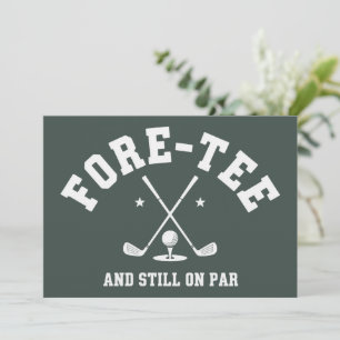 40e verjaardag Golf 40e verjaardag cadeau golfen  Kaart
