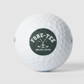 40e verjaardag golf 40e verjaardag cadeau golferen golfballen (Voorkant)