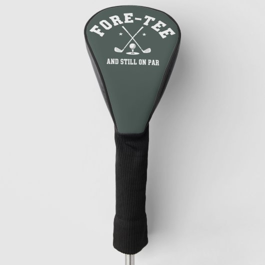 40e verjaardag golf 40e verjaardag cadeau golferen golfheadcover (Voorkant)