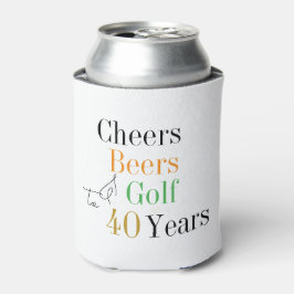 40e verjaardag Golf Cheers Beers Party Blikjeskoeler