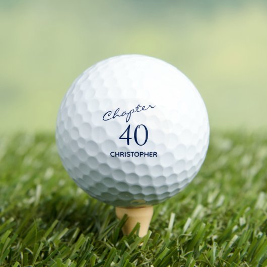 40e verjaardag golfballen (Insitu Shirt)