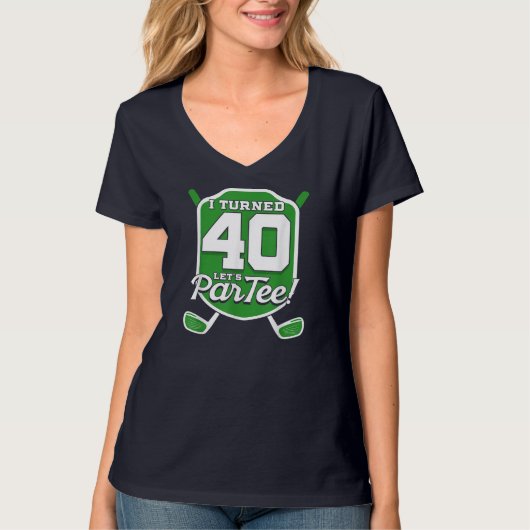 40e verjaardag Golfer Golfing 40 bday golfspeler G T-shirt (Voorkant)