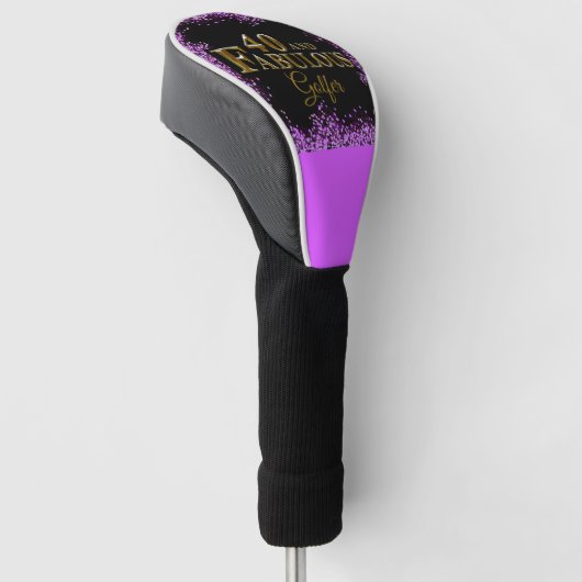 40e verjaardag golfheadcover (Schuin)