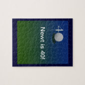 40e verjaardag golfpuzzel legpuzzel (Horizontaal)