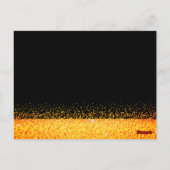 40e verjaardag gouden gouden glans uitnodiging (Achterkant)