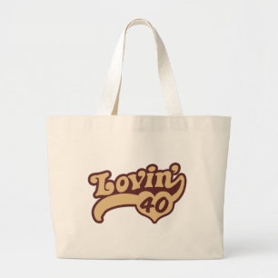 40e verjaardag grote tote bag