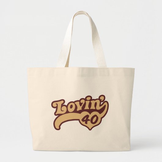 40e verjaardag grote tote bag (Voorkant)