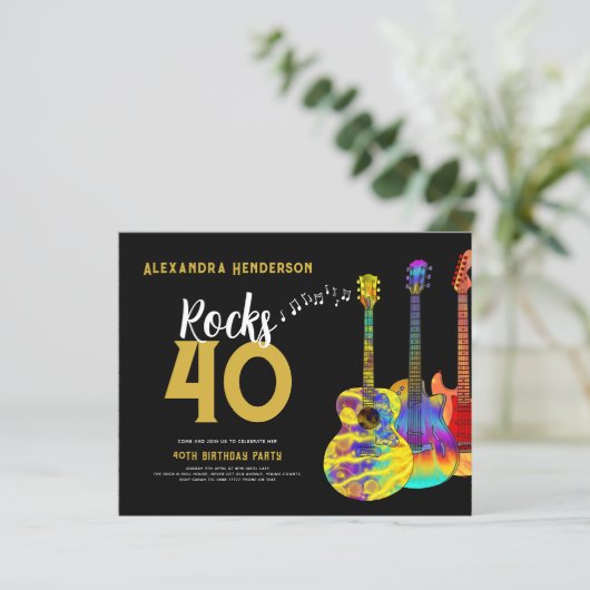 40e verjaardag Guitar Rocks 40 (Staand voorkant)