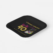 40e verjaardag Guitars Music Rocks 40 Papieren Bordje (Gebogen)