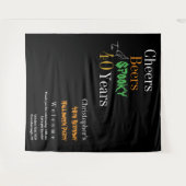 40e verjaardag Halloween Spooky Party Achtergrond Wandkleed (Voorkant (horizontaal))