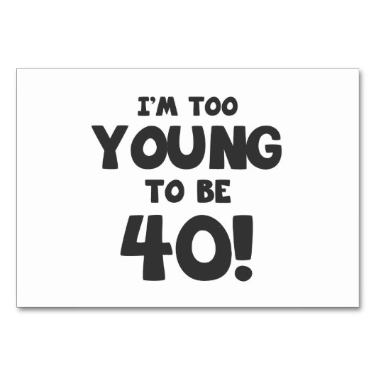 40e verjaardag Humor Kaart (Voorkant)