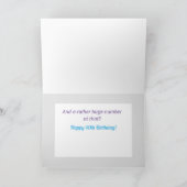 40e Verjaardag Humoristische Kaart! Kaart (Binnen)