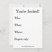 40e verjaardag Humoureuze uitnodigingen voor haar (Achterkant)