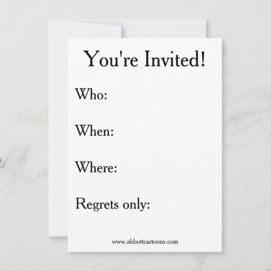 40e verjaardag Humoureuze uitnodigingen voor haar (Achterkant)