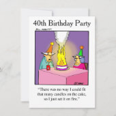 40e verjaardag Humoureuze uitnodigingen voor haar (Voorkant)