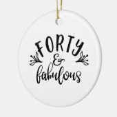 40e verjaardag Ideeën 40 en verbluffend Keramisch Ornament (Links)