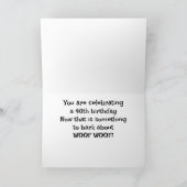 *40e VERJAARDAG* IETS OM "OVER TE BLAFFEN" Kaart (Binnen)